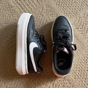 NIKE Court Vision Alta LTR Black White